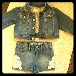 Baby girl shorts 12 months Baby gap jacket 6 -12